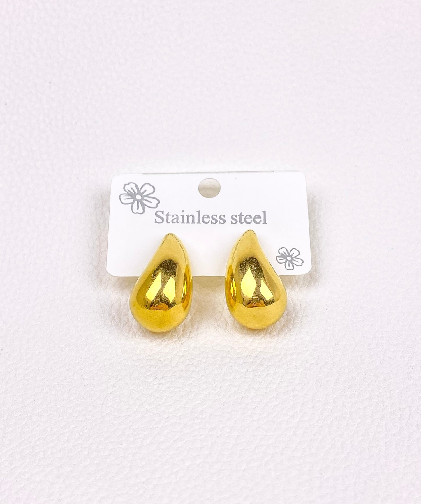gold pump earring