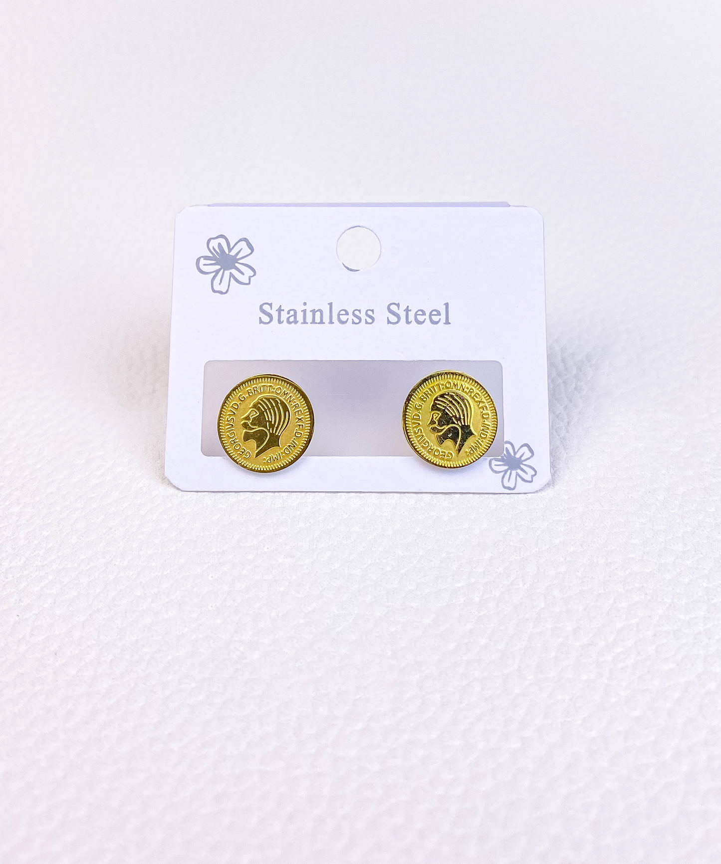 quarter pound gold earring