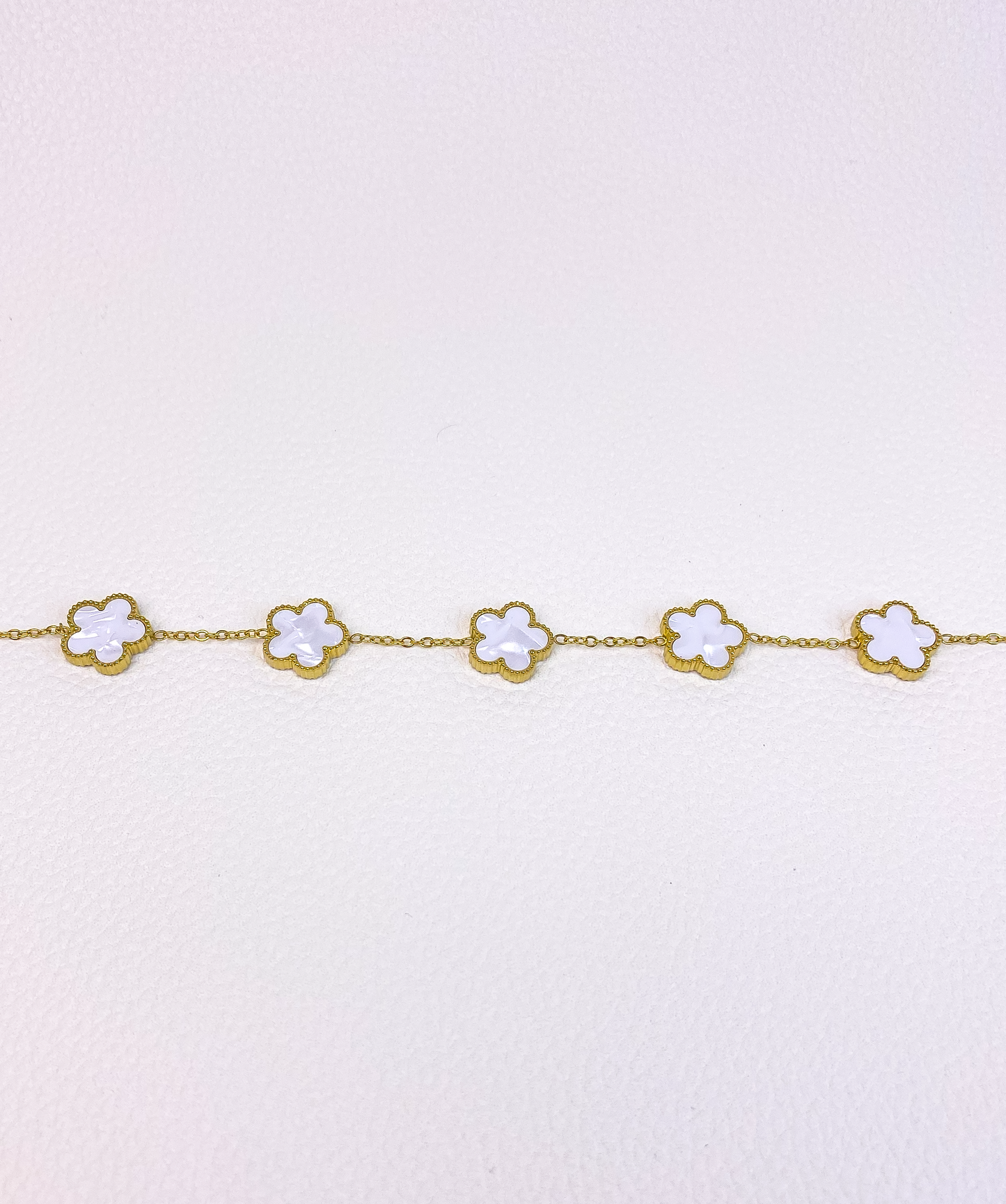 White van cleef gold bracelet