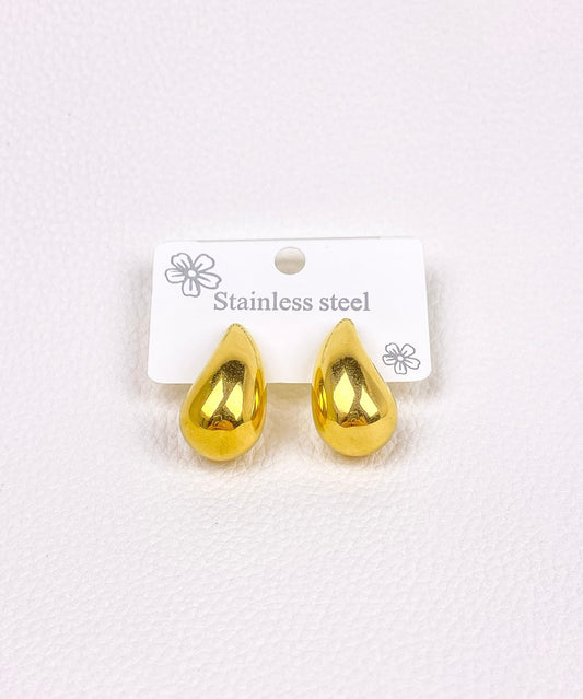 gold pump earring