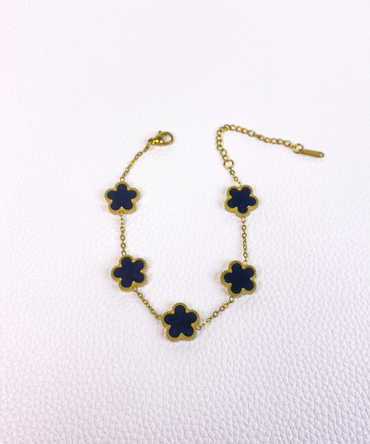 black van cleef gold bracelet