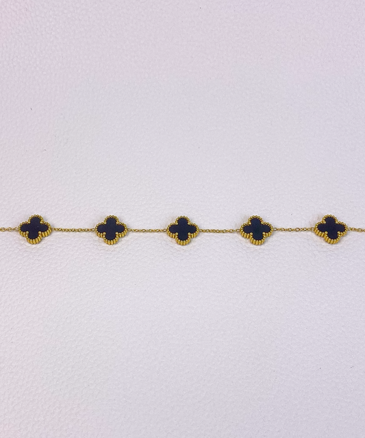 black van cleef gold bracelet