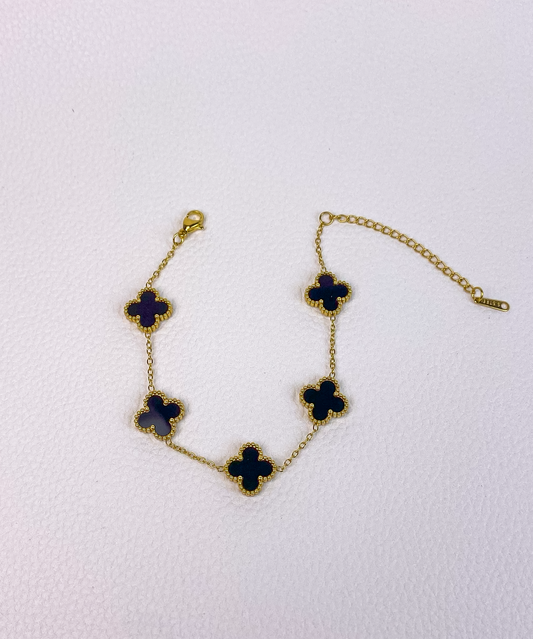 black van cleef gold bracelet