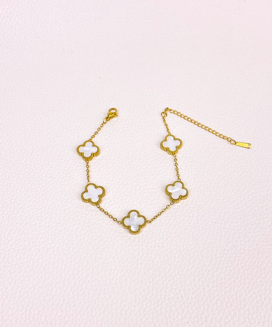 White van cleef gold Bracelet